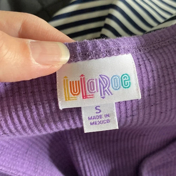 Lularoe ribbed purple dress size small - Picture 7 of 8